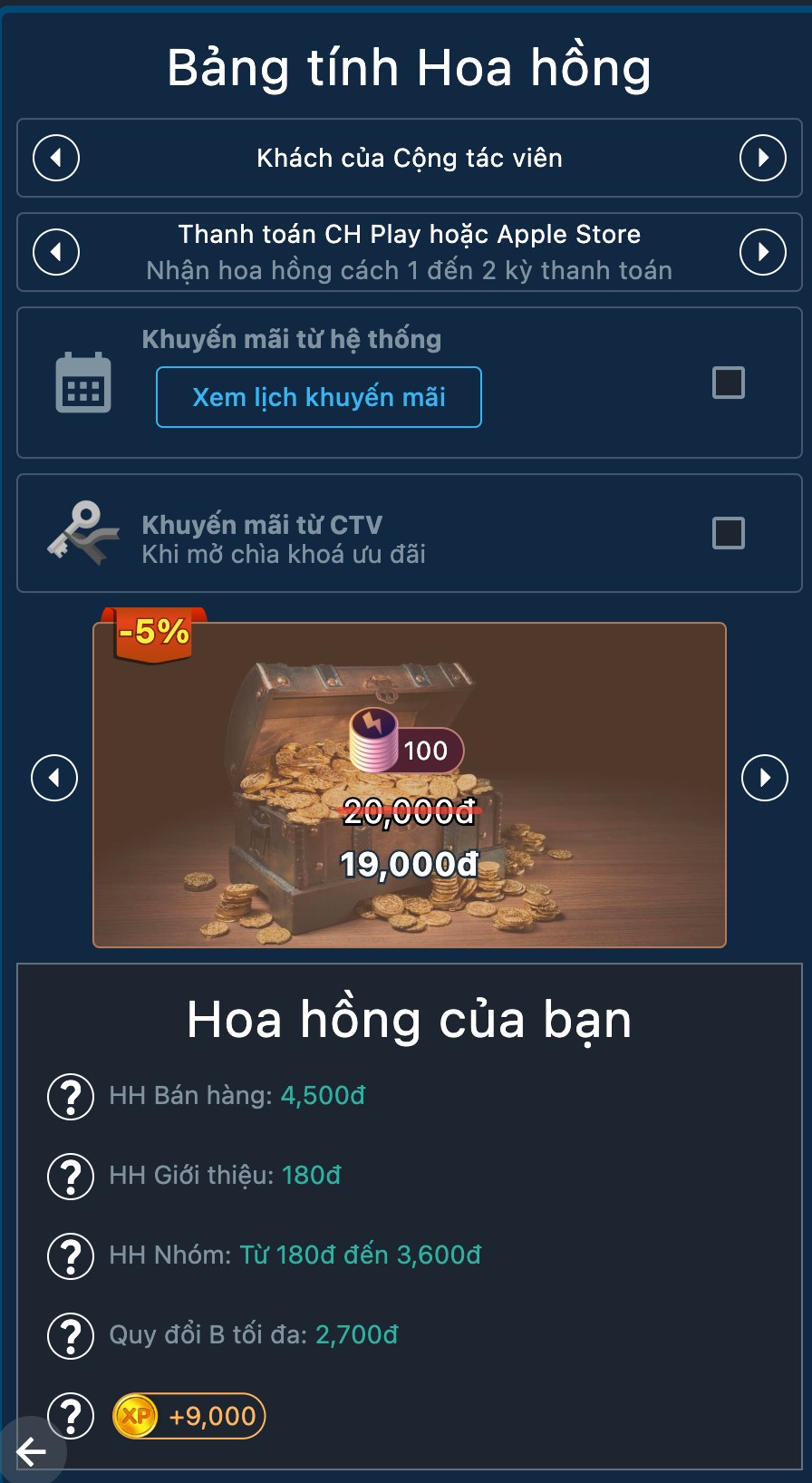 Giao diện cộng tác viên CapyLala